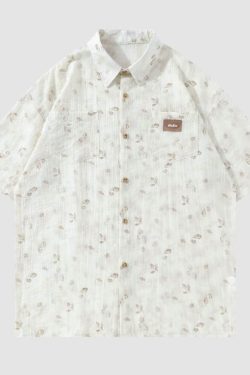 Style Core Aesthetics, New Style Trends Vintage Floral Full Print Shirts