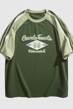 Style Core Aesthetics, New Style Trends Vintage Graphic Raglan Shirt