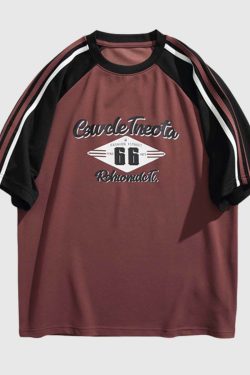 Style Core Aesthetics, New Style Trends Vintage Graphic Raglan Shirt