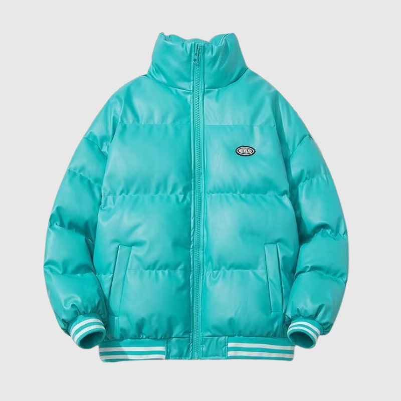 Style Core Aesthetics, New Style Trends Vintage Inspired PU Leather Padded Jacket Style Core Aesthetics, New Style Trends Vintage Inspired PU Leather Padded Jacket