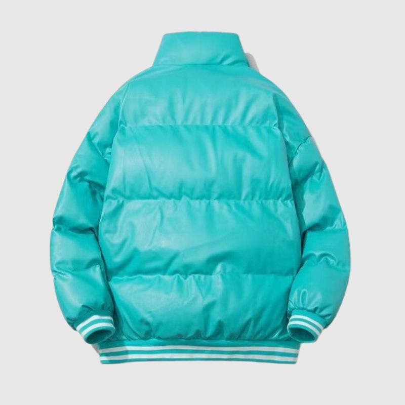 Style Core Aesthetics, New Style Trends Vintage Inspired PU Leather Padded Jacket Style Core Aesthetics, New Style Trends Vintage Inspired PU Leather Padded Jacket