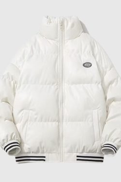 Style Core Aesthetics, New Style Trends Vintage Inspired PU Leather Padded Jacket