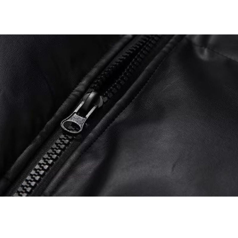 Style Core Aesthetics, New Style Trends Vintage Inspired PU Leather Padded Jacket Style Core Aesthetics, New Style Trends Vintage Inspired PU Leather Padded Jacket