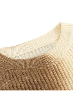 Style Core Aesthetics, New Style Trends Vintage Letter Embroidered Design Pullover