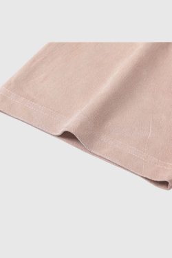 Style Core Aesthetics, New Style Trends Vintage Lettered Floral Printed Suede Tee