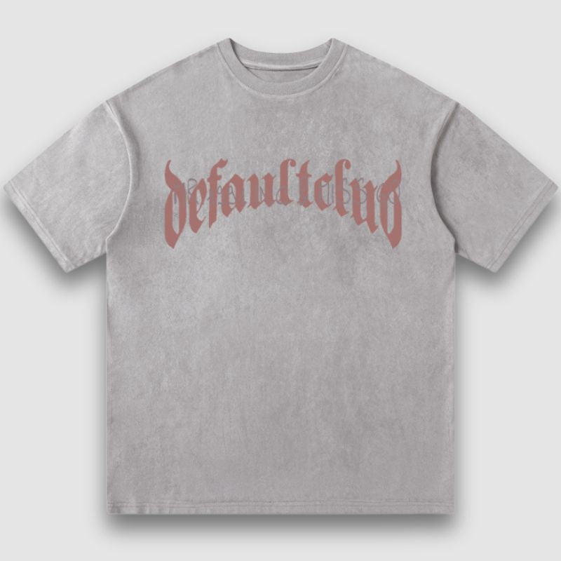 Style Core Aesthetics, New Style Trends Vintage Lettered Floral Printed Suede Tee Style Core Aesthetics, New Style Trends Vintage Lettered Floral Printed Suede Tee