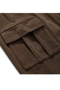 Style Core Aesthetics, New Style Trends Vintage Loose-Fit Japanese Corduroy Pants
