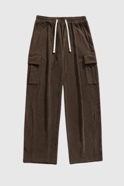 Style Core Aesthetics, New Style Trends Vintage Loose-Fit Japanese Corduroy Pants