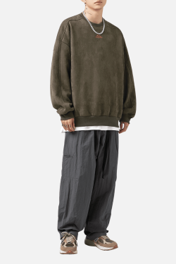 Style Core Aesthetics, New Style Trends Vintage Mountain Logo Fleece Sweatshirt