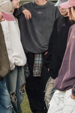 Style Core Aesthetics, New Style Trends Vintage Mountain Logo Fleece Sweatshirt