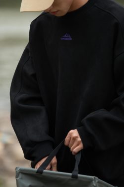 Style Core Aesthetics, New Style Trends Vintage Mountain Logo Fleece Sweatshirt