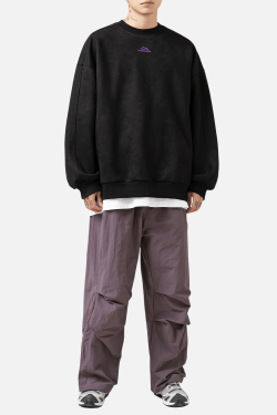 Style Core Aesthetics, New Style Trends Vintage Mountain Logo Fleece Sweatshirt