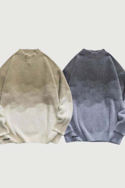Style Core Aesthetics, New Style Trends Vintage Ombre Sweater
