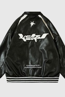 Style Core Aesthetics, New Style Trends Vintage Original Loose Fit Leather Jacket