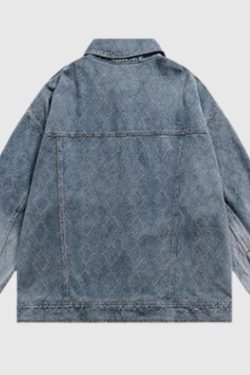 Style Core Aesthetics, New Style Trends Vintage Patchwork Denim Contrast Jacket