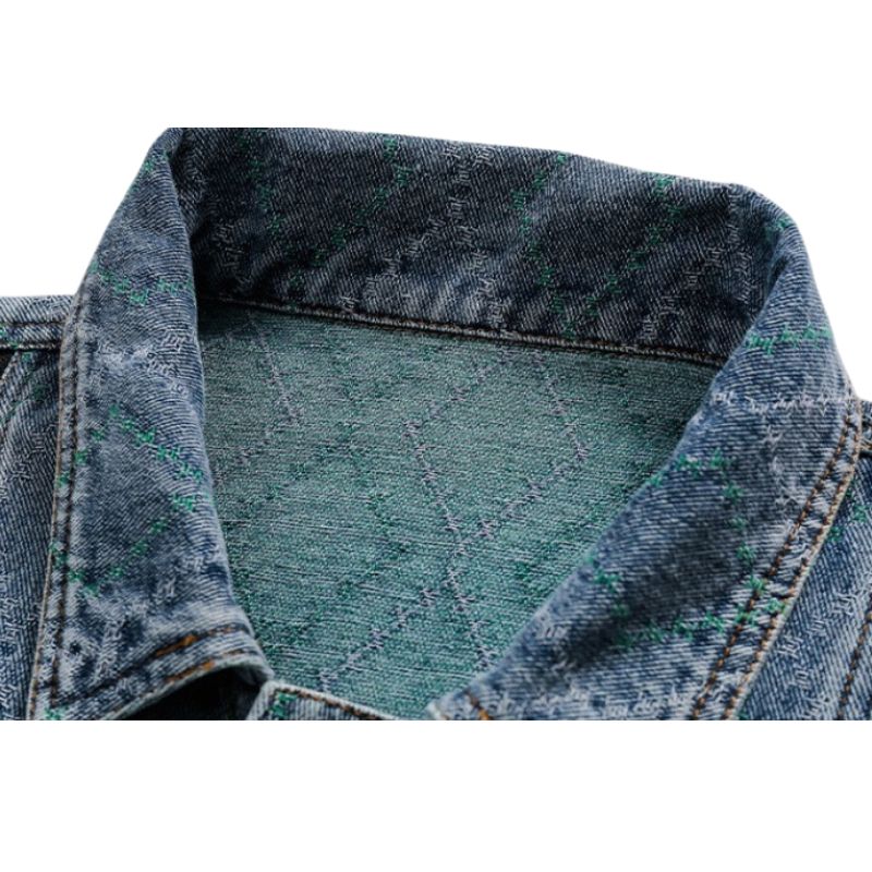 Style Core Aesthetics, New Style Trends Vintage Patchwork Denim Contrast Jacket Style Core Aesthetics, New Style Trends Vintage Patchwork Denim Contrast Jacket