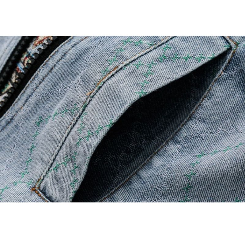 Style Core Aesthetics, New Style Trends Vintage Patchwork Denim Contrast Jacket Style Core Aesthetics, New Style Trends Vintage Patchwork Denim Contrast Jacket