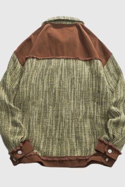 Style Core Aesthetics, New Style Trends Vintage Patchwork Jacket Outerwear