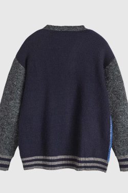 Style Core Aesthetics, New Style Trends Vintage Patchwork Knit Cardigan