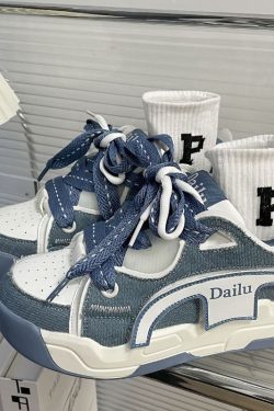 Style Core Aesthetics, New Style Trends Vintage Patchwork Sneakers