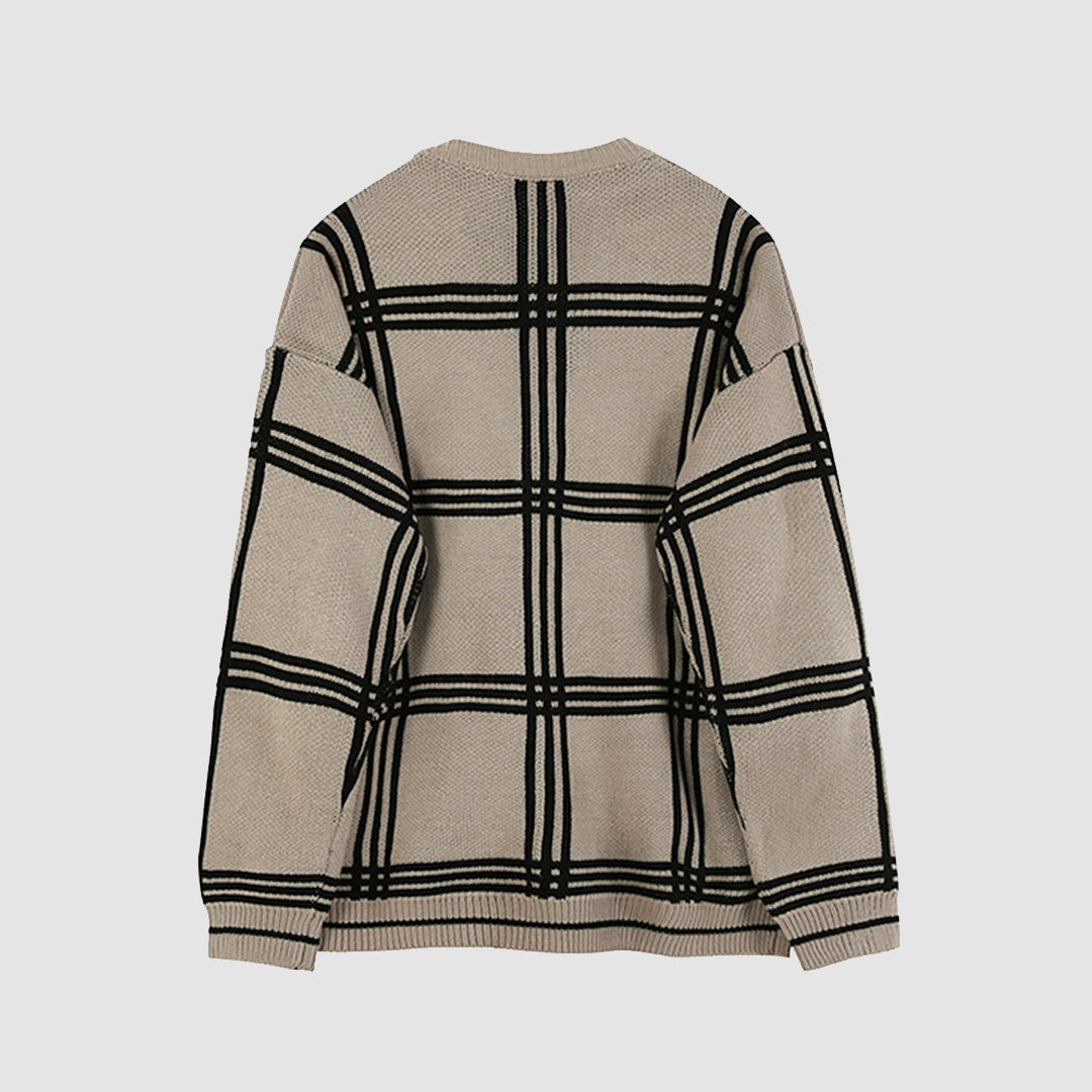 Style Core Aesthetics, New Style Trends Vintage Plaid Cardigan Sweater Style Core Aesthetics, New Style Trends Vintage Plaid Cardigan Sweater