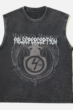 Style Core Aesthetics, New Style Trends Vintage Print Tank Top