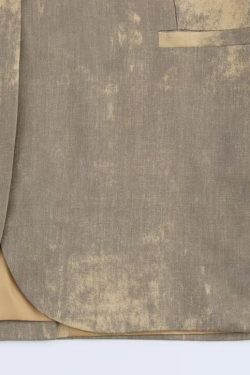 Style Core Aesthetics, New Style Trends Vintage Printed Single-Button Blazer