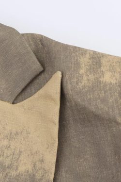 Style Core Aesthetics, New Style Trends Vintage Printed Single-Button Blazer