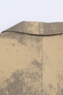 Style Core Aesthetics, New Style Trends Vintage Printed Single-Button Blazer