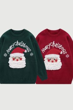 Style Core Aesthetics, New Style Trends Vintage Santa Christmas Sweater