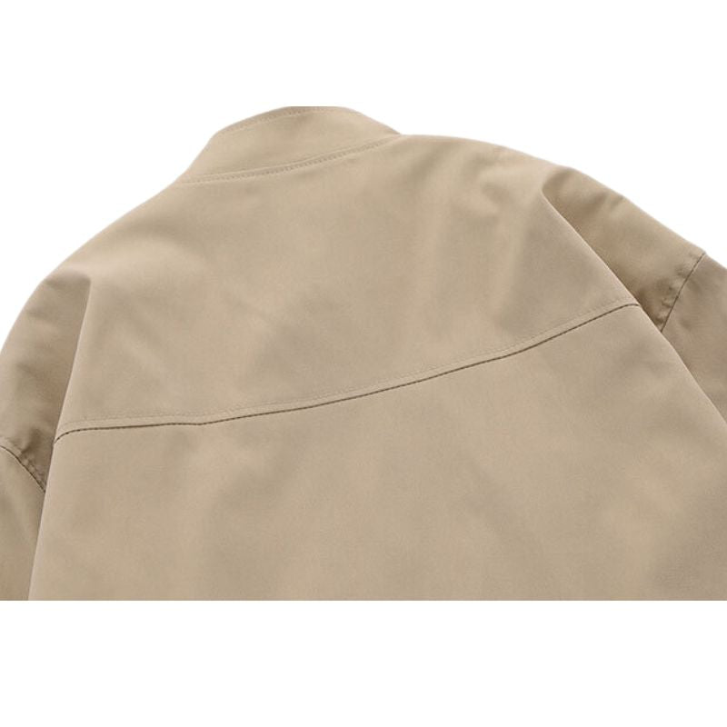 Style Core Aesthetics, New Style Trends Vintage Star Embroidered Stand Collar Jacket Style Core Aesthetics, New Style Trends Vintage Star Embroidered Stand Collar Jacket