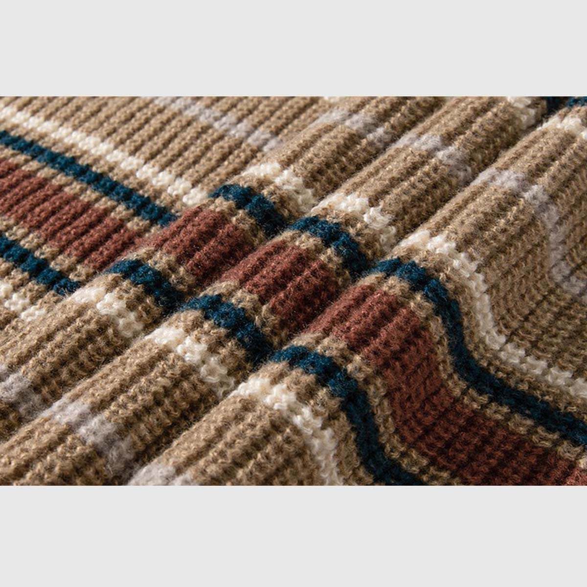 Style Core Aesthetics, New Style Trends Vintage Striped Knit Sweater Style Core Aesthetics, New Style Trends Vintage Striped Knit Sweater