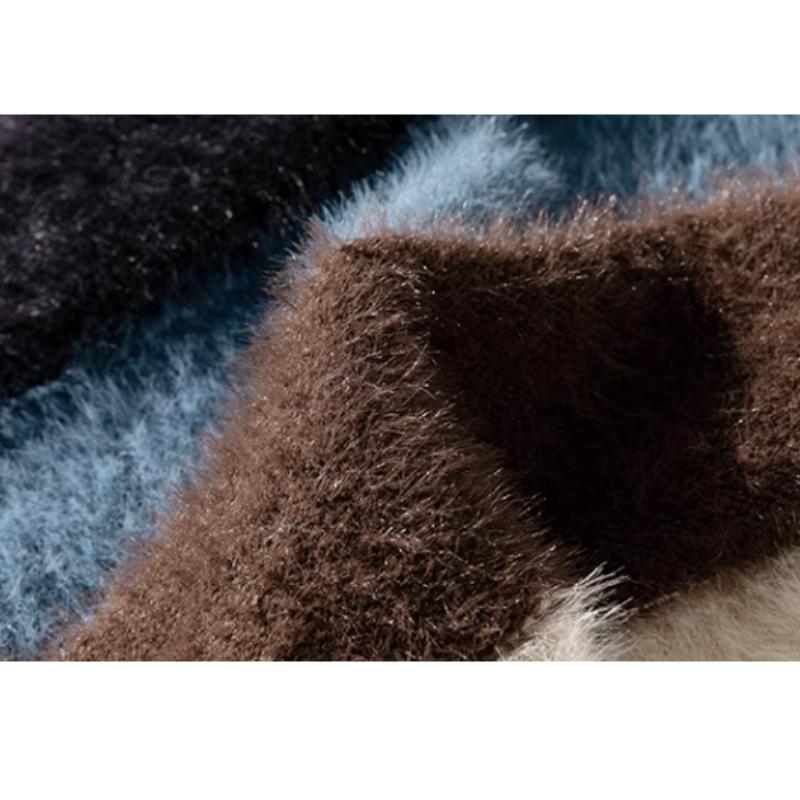 Style Core Aesthetics, New Style Trends Vintage Striped Round Neck Sweater Style Core Aesthetics, New Style Trends Vintage Striped Round Neck Sweater