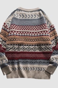 Style Core Aesthetics, New Style Trends Vintage Striped Sweater