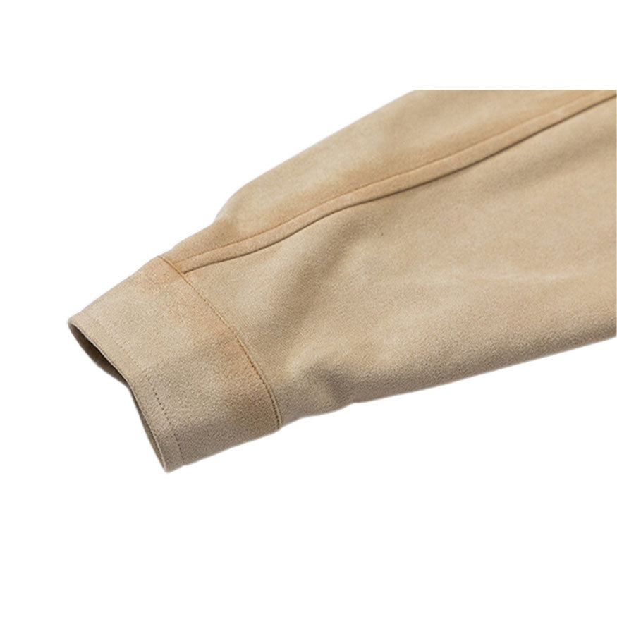 Style Core Aesthetics, New Style Trends Vintage Suede Solid Shirts Style Core Aesthetics, New Style Trends Vintage Suede Solid Shirts