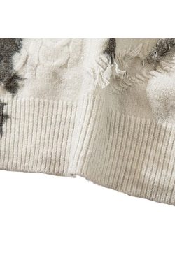 Style Core Aesthetics, New Style Trends Vintage Tie-Dye Jacquard Pullover