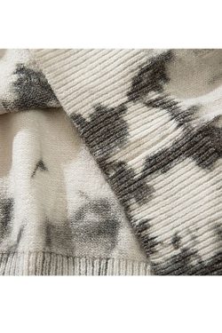Style Core Aesthetics, New Style Trends Vintage Tie-Dye Jacquard Pullover