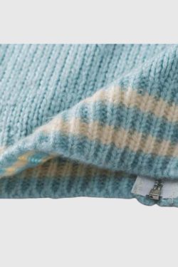 Style Core Aesthetics, New Style Trends Vintage Varsity Knit Cardigan