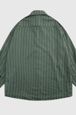 Style Core Aesthetics, New Style Trends Vintage Vertical Striped Shirt