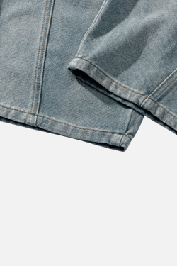 Style Core Aesthetics, New Style Trends Vintage Washed Panel Jeans