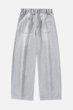 Style Core Aesthetics, New Style Trends Vintage Washed Panel Jeans