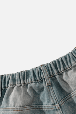 Style Core Aesthetics, New Style Trends Vintage Washed Panel Jeans