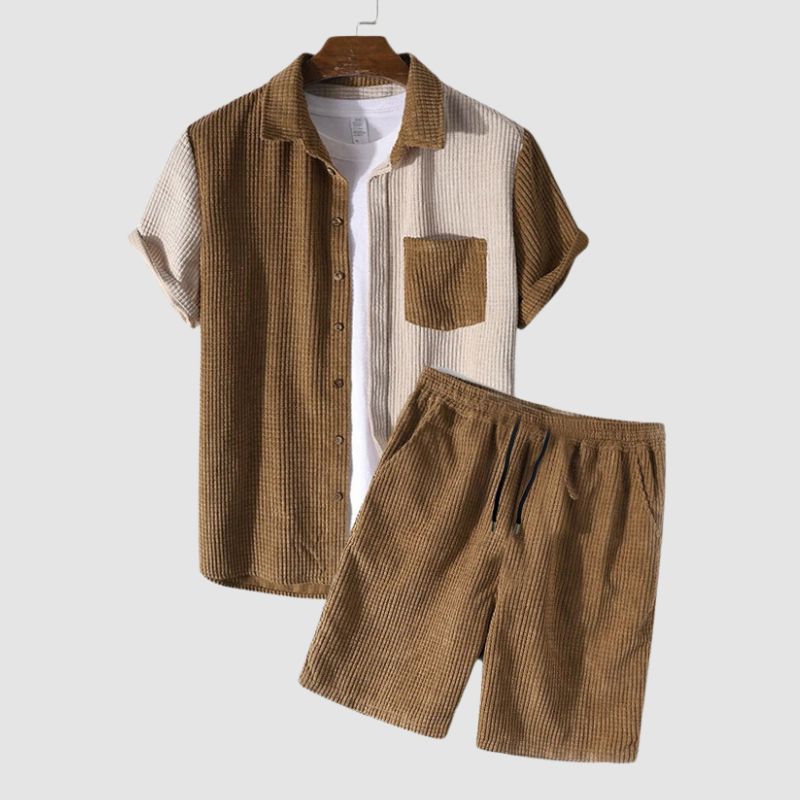 Style Core Aesthetics, New Style Trends Waffle Patchwork Corduroy Sets Style Core Aesthetics, New Style Trends Waffle Patchwork Corduroy Sets