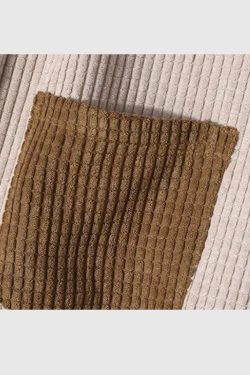 Style Core Aesthetics, New Style Trends Waffle Patchwork Corduroy Sets