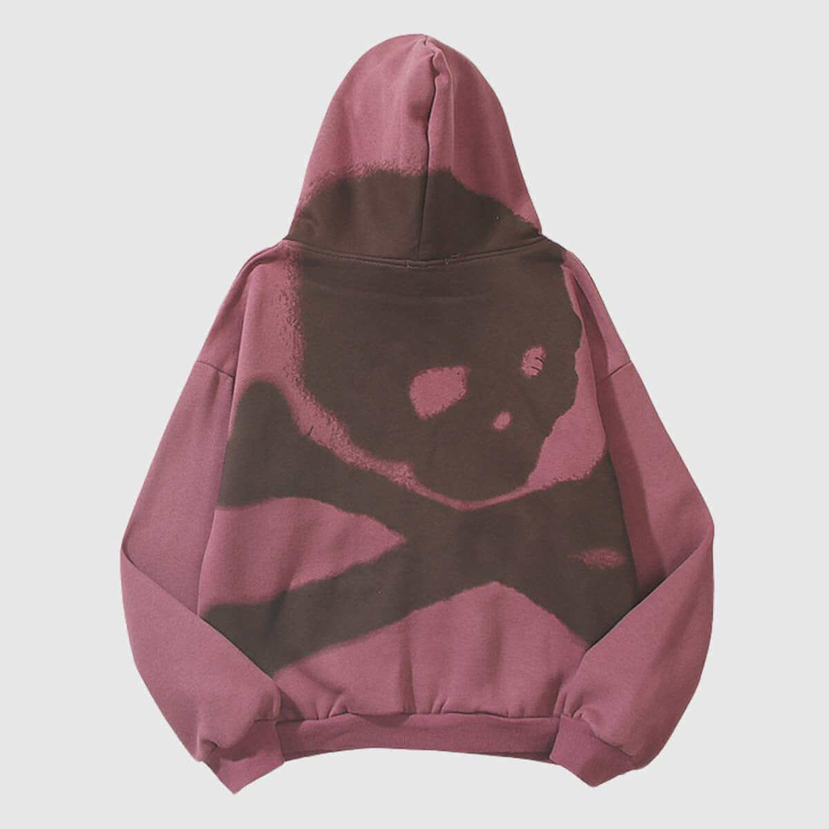 Style Core Aesthetics, New Style Trends Wash Skull Print Hoodie Style Core Aesthetics, New Style Trends Wash Skull Print Hoodie