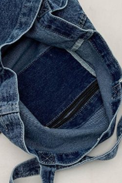 Style Core Aesthetics, New Style Trends Washed Denim Shoulder Bag