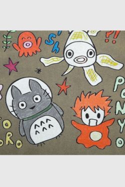 Style Core Aesthetics, New Style Trends Washed Distressed Anime Pinted Tee