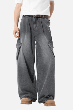 Style Core Aesthetics, New Style Trends Washed Vintage Denim Pants