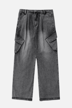 Style Core Aesthetics, New Style Trends Washed Vintage Denim Pants
