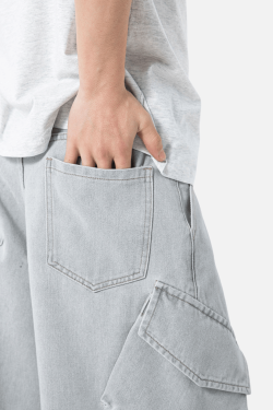 Style Core Aesthetics, New Style Trends Washed Vintage Denim Pants